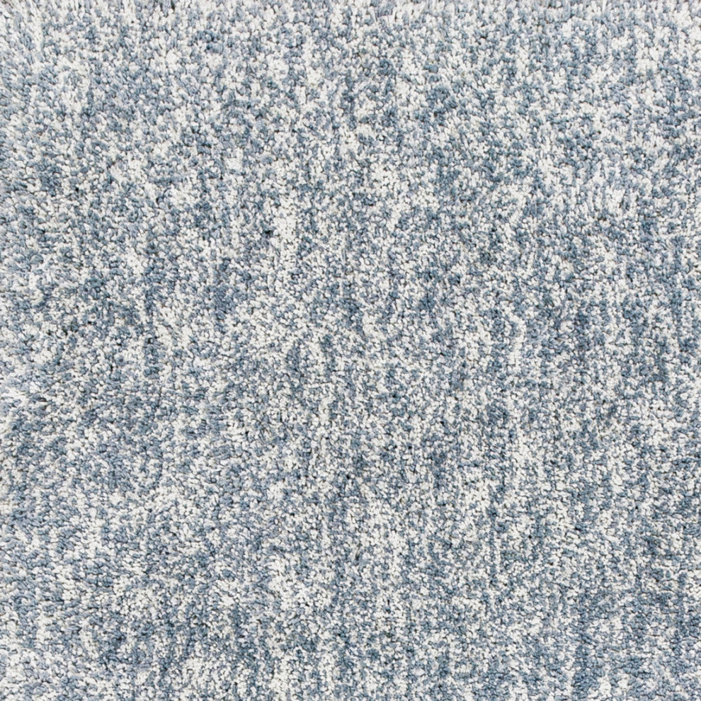 KAS Bliss 1587 Slate Heather Shag Area Rug, 3'3"x5'3"