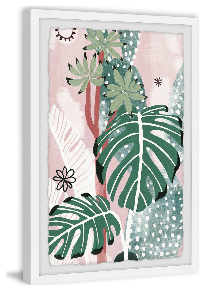 "Variegated Monstera" Framed Painting Print