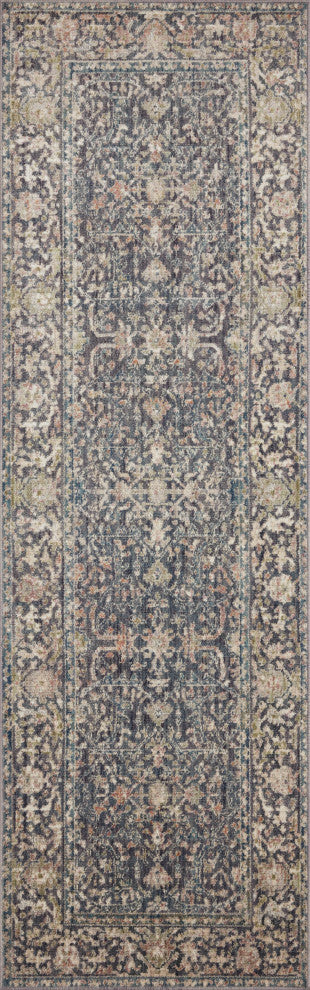 Jean Stoffer x Loloi Bradbury Midnight/ Multi 2'-6" x 10'-0" Runner Rug