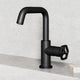 VIGO Ruxton 9" H Single Handle Single Hole Bathroom Faucet, Matte Black, Without Extras