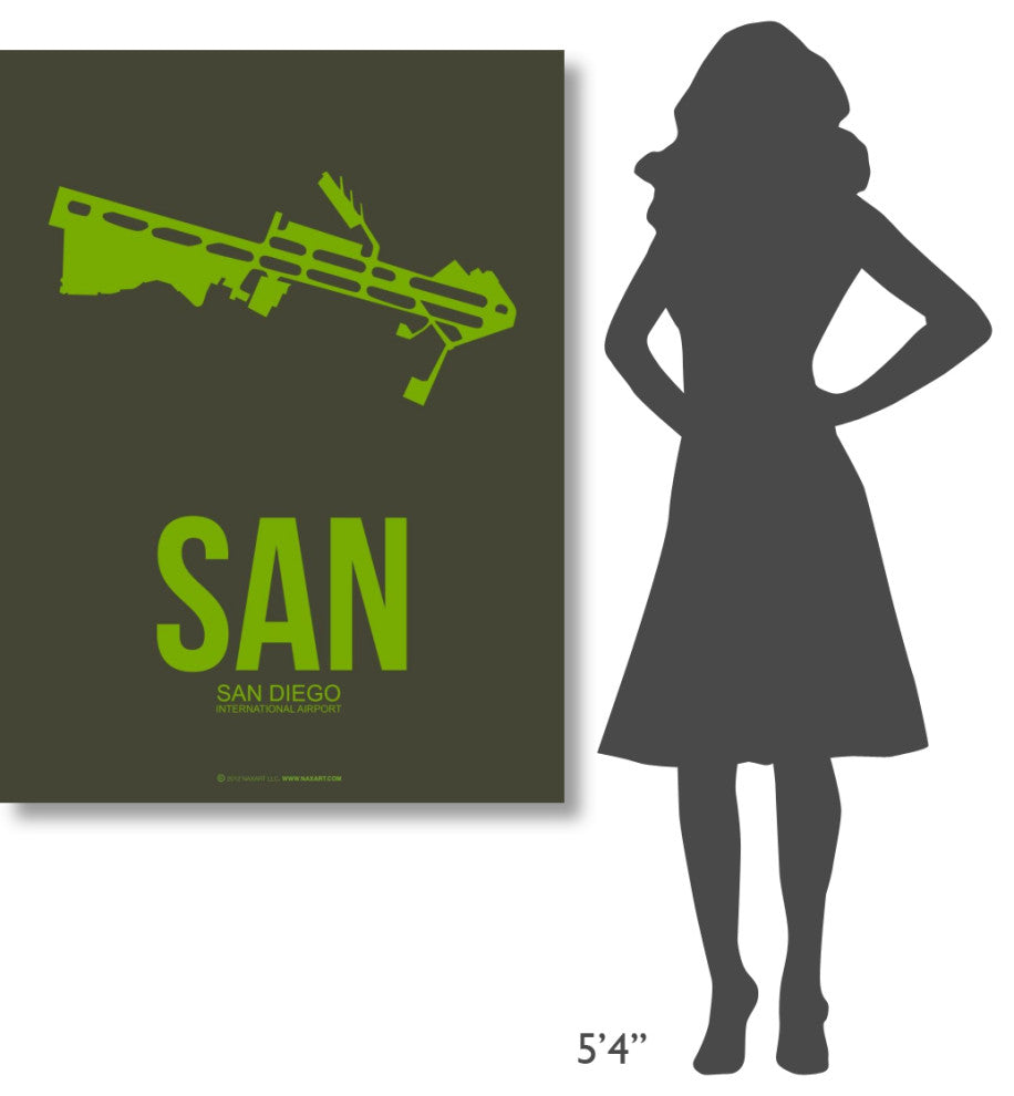 "SAN San Diego Poster 2" Fine Art Print