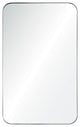 Rectangle Curvy Mirror Polished Stainless Steel