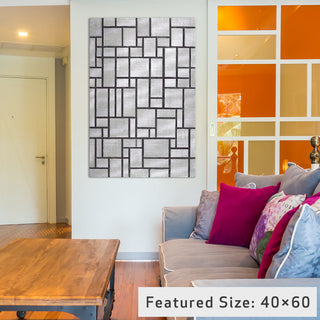 "Composition In Gray, 1919" Wrapped Canvas Art Print, 26x18x1.5