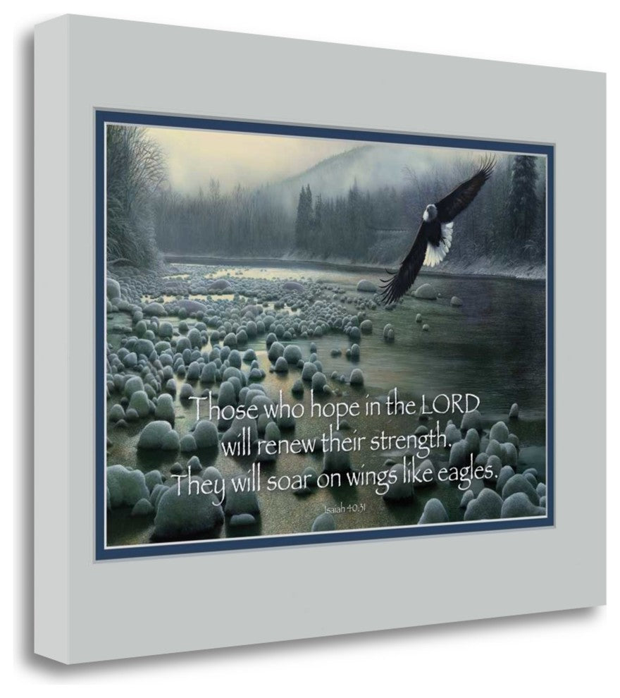 "Wings Like Eagles" By Kevin Daniel, Giclee Print on Gallery Wrap Canvas