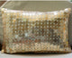 Sparkling Antique Silver, Silver Art Silk 12"x16" Lumbar Pillow Cover