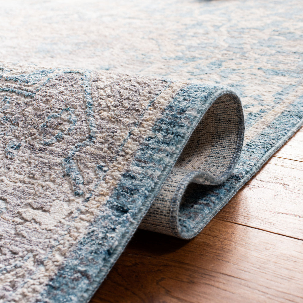 Safavieh Dream DRM412M Rug, Blue/Grey, 4' X 6'