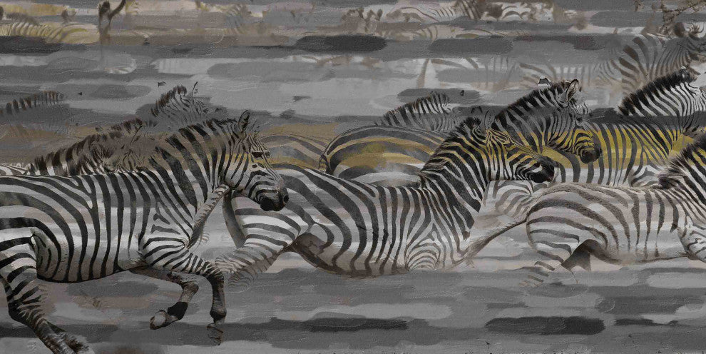 "Dashing Zeal" Print on Canvas, 45"x22.5"