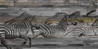 "Dashing Zeal" Print on Canvas, 45"x22.5"