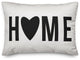 Home Heart Black 14x20 Lumbar Pillow