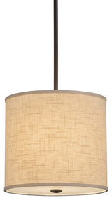 12W Cilindro Beige Textrene Pendant