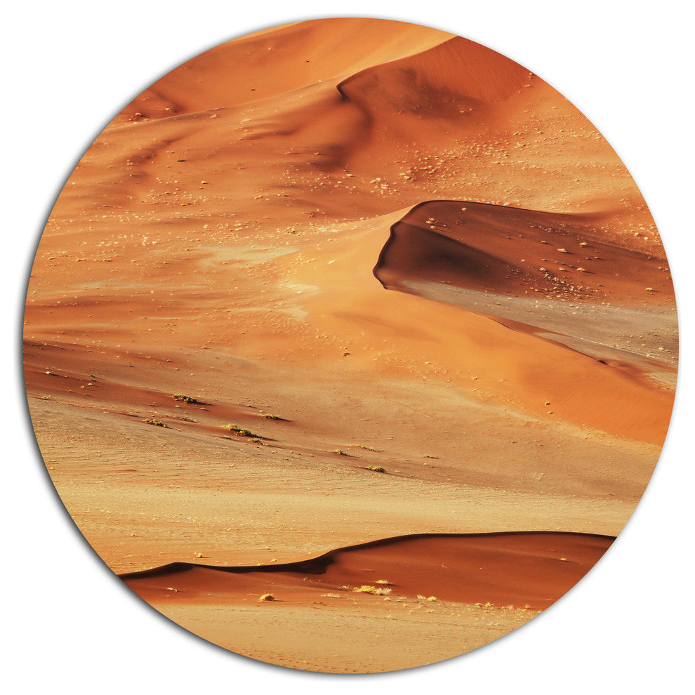 Beautiful Brown Sand Desert, Landscape Round Wall Art, 11"