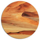 Beautiful Brown Sand Desert, Landscape Round Wall Art, 11"