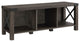 Farmhouse Metal-X 3-Cubby Entry Bench "“ Sable