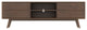 Noak Mid-Century Modern Solid Wood TV Stand With 6 Storage Cabinet, Walnut