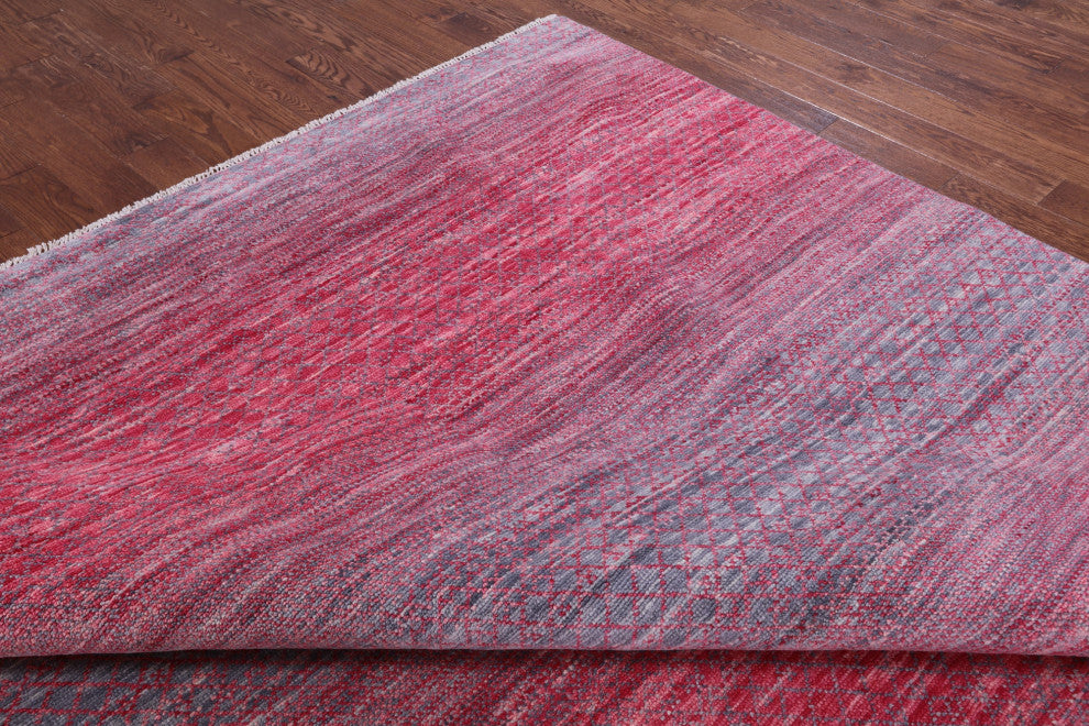 10' 0" X 14' 3" Savannah Grass Hand-Knotted Wool Rug - Q13181