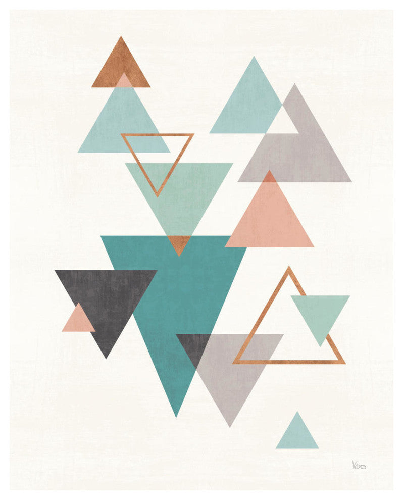 "Abstract Geo II" Digital Paper Print by Veronique Charron, 22"x26"