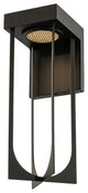 Optika Large LED Wall Sconce, Matte Black