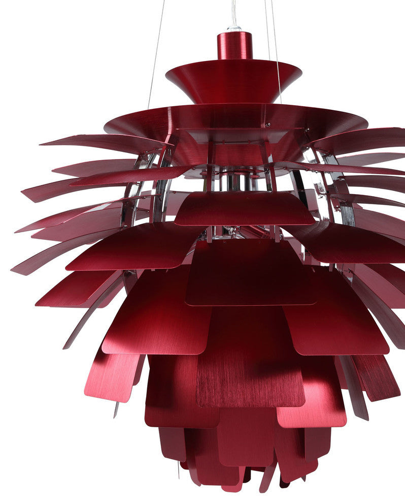 Modern Contemporary Living Dining Room 28" Ceiling Light Chandelier Red