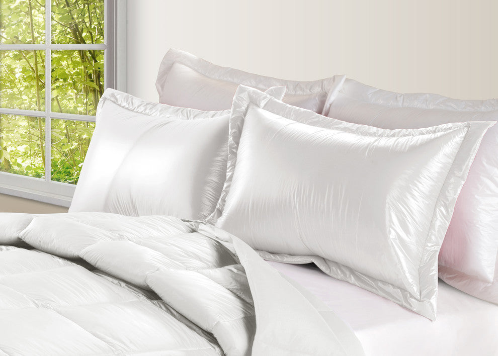 PUFF Water Resistant Nylon Sham 2-PK, White, King