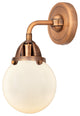 Beacon Sconce, Antique Copper, Matte White, Matte White