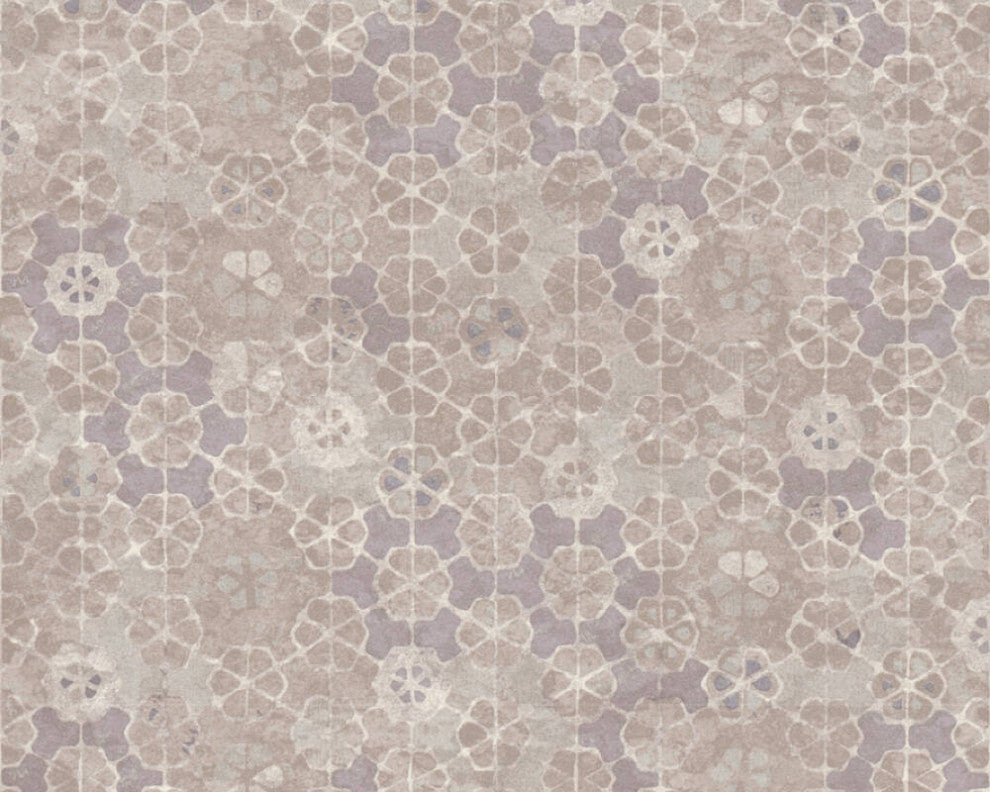 Sample, Mosaic Textured Wallpaper Featuring Flower Petals, 373912