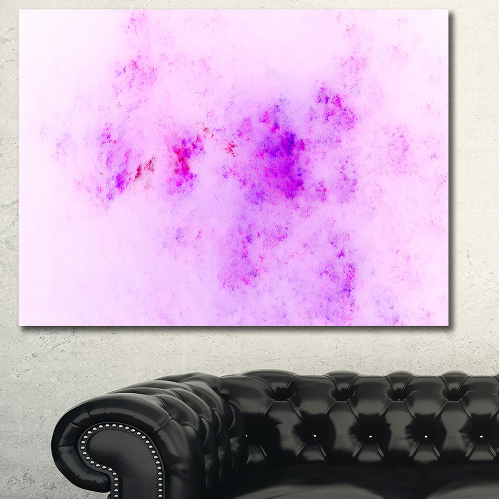 Blur Light Pink Sky with Stars, Oversized Abstract Canvas Art Print, 60x40