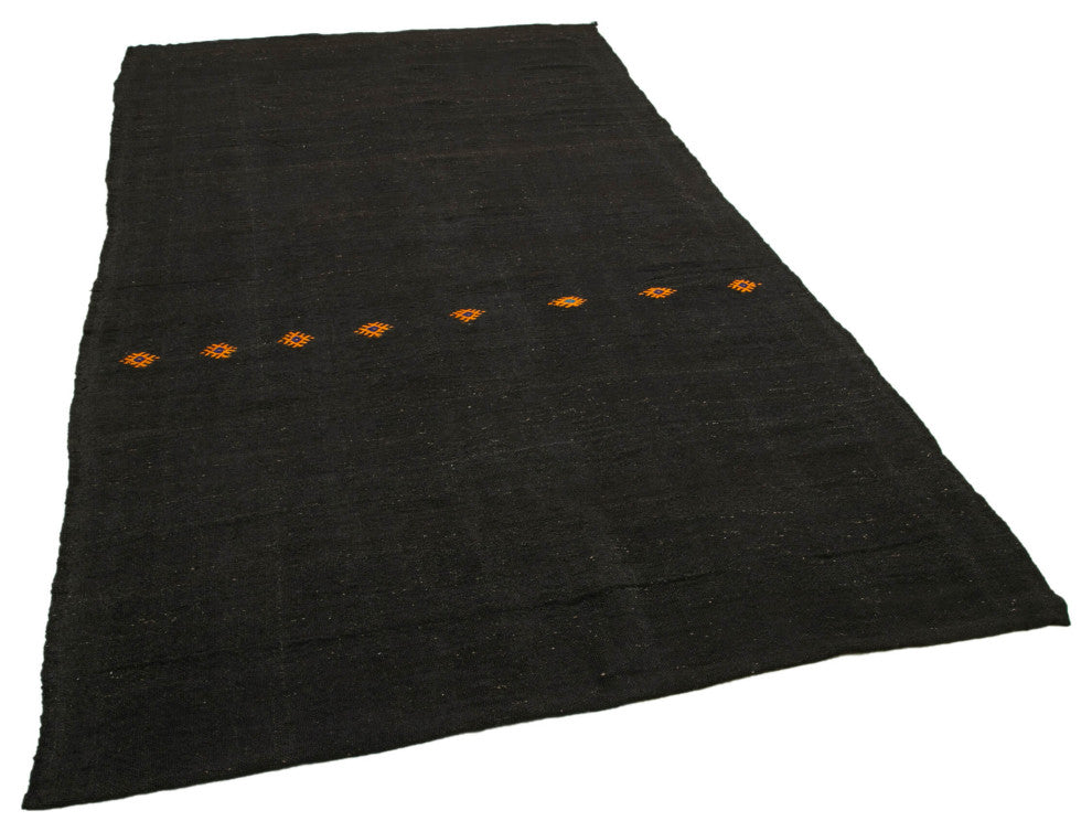 Rug N Carpet - Handmade Turkish 6' 1'' x 10' 9'' Vintage Goat Hair Kilim Rug