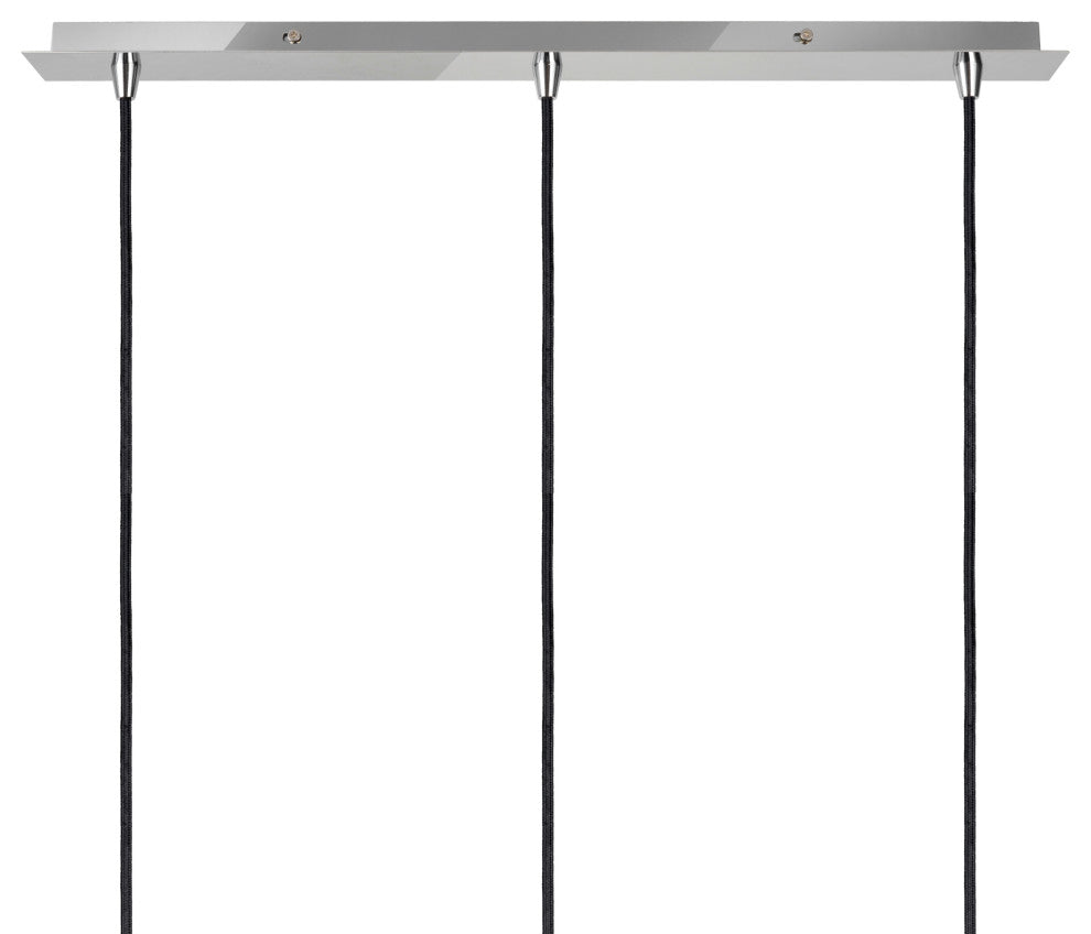 61078-1 Adjustable 3-Light Hanging Pendant Ceiling Light, Chrome