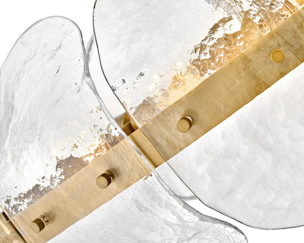 Fredrick Ramond Lillia Large Convertible Drum Chandelier, Heritage Brass