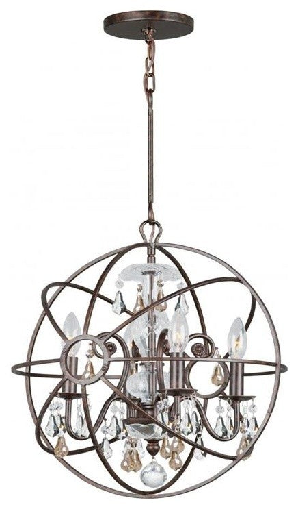 Crystorama Solaris 4-Light Mini Chandelier