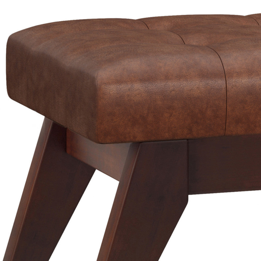 Draper Mid Century Tufted Ottoman Bench