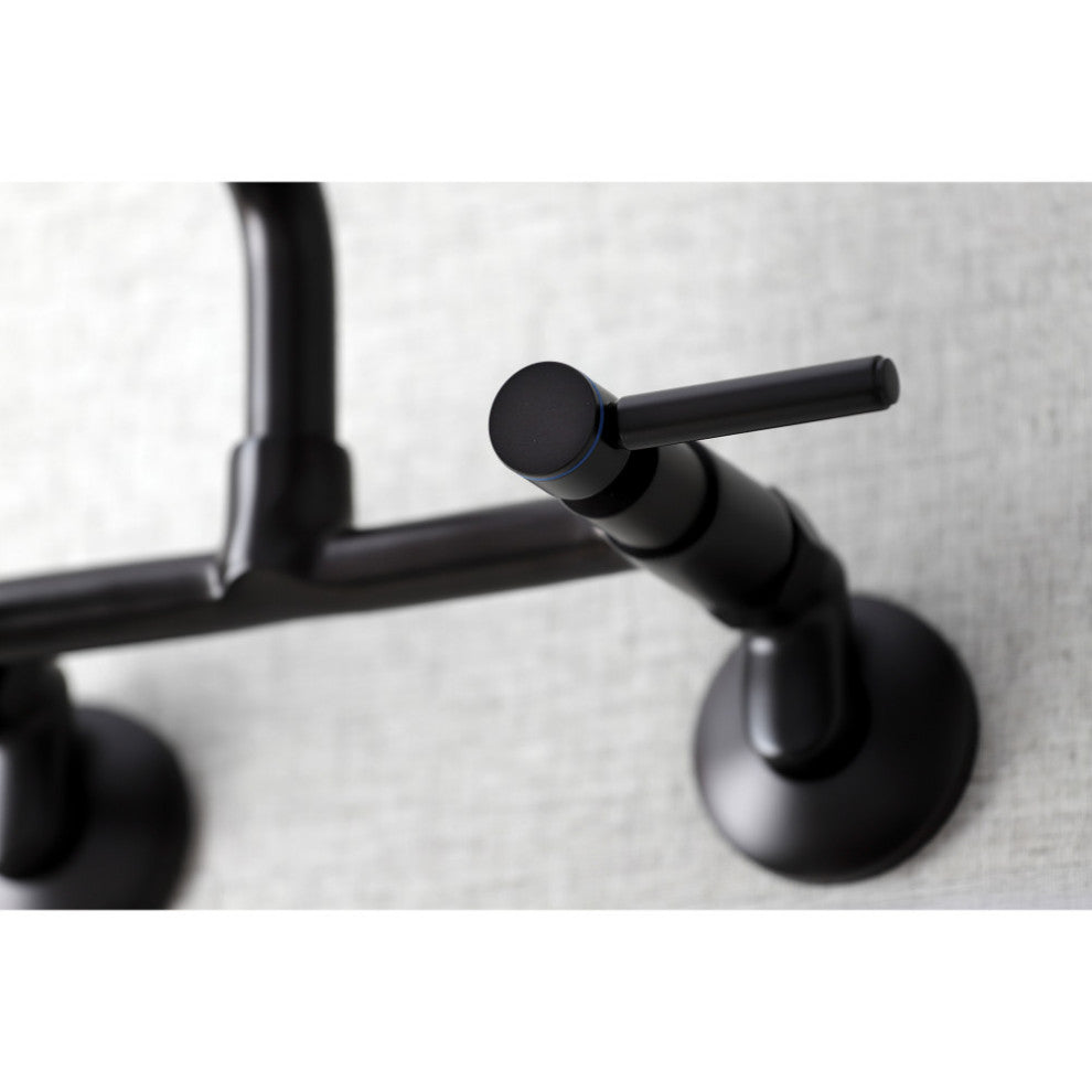 KS823ORB Concord Two-Handle Wall-Mount Kitchen Faucet, Oil Rubbed Bronze