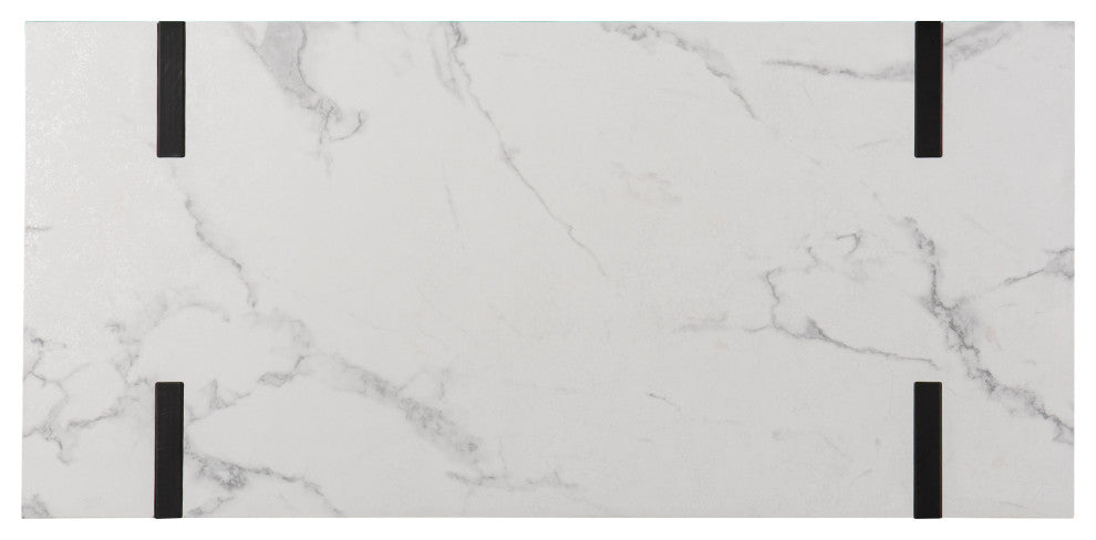 Bianca Modern Faux Marble Desk