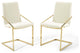 Pitch Dining Armchair Performance Velvet Set of 2 - Gold Ivory