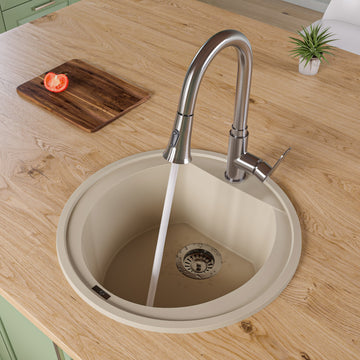 ALFI brand AB2020DI Alfi Trade 20-1/8" Drop In Single Basin - Biscuit