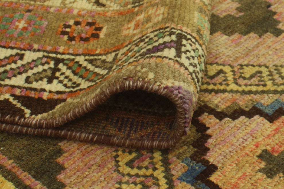 Semi-Antique Safiya Rust Runner