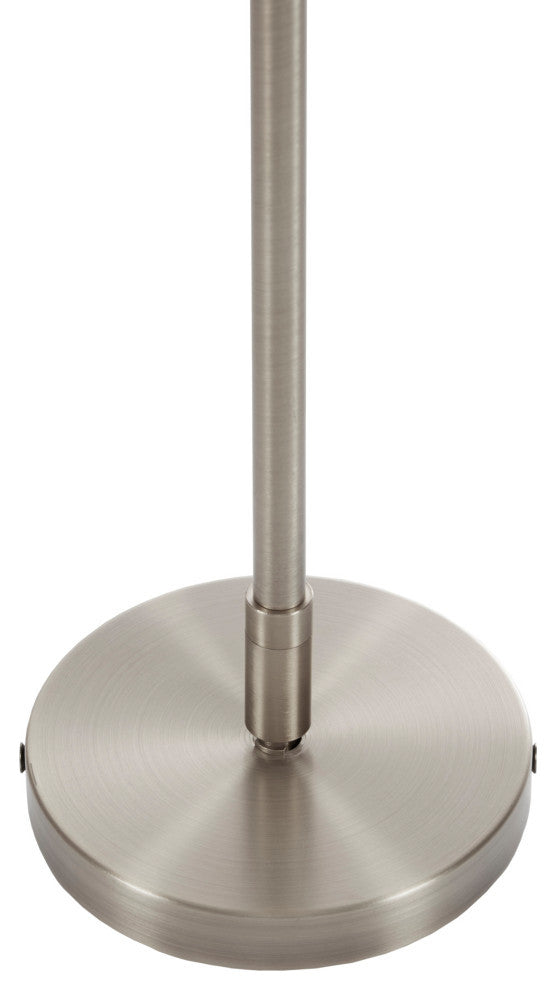 Hampton Hill 5-Light Dimmable Adjustable Height Chandelier, Silver/White