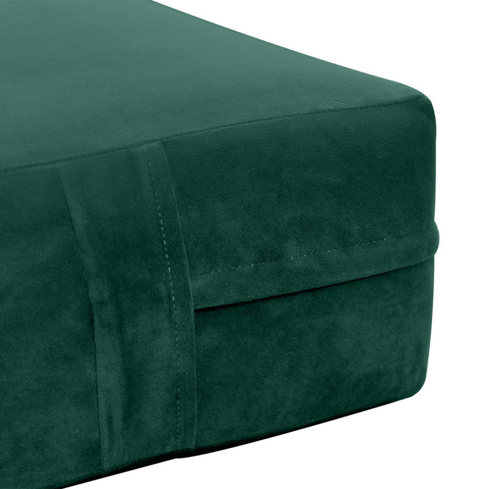 Knife Edge 8" Twin Size 75x39x8 Velvet Indoor Daybed Mattress |COVER ONLY|-AD317