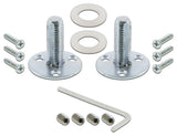 Double Rope Rosette With Round Clear Cottage Knob, Satin Nickel
