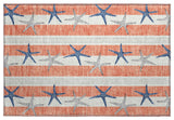 Addison Premium Washable Mayfield AMF191 Orange 1'8" x 2'6" Rug