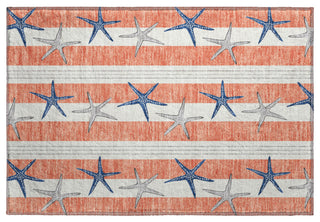 Addison Premium Washable Mayfield AMF191 Orange 1'8" x 2'6" Rug