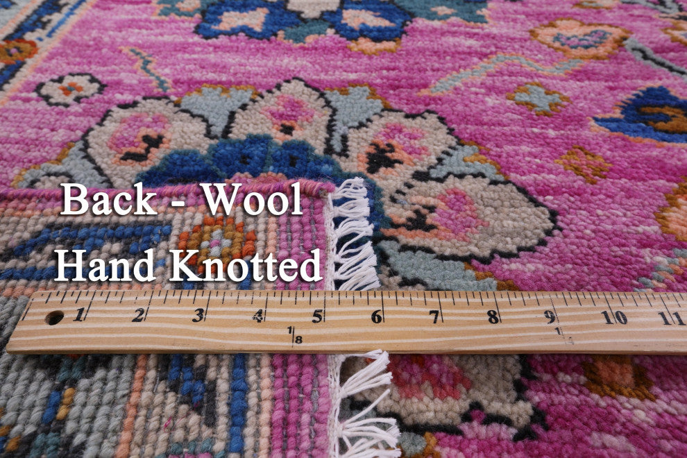 Hand-Knotted Turkish Oushak Wool Rug 5' 11" X 8' 11" - Q15462