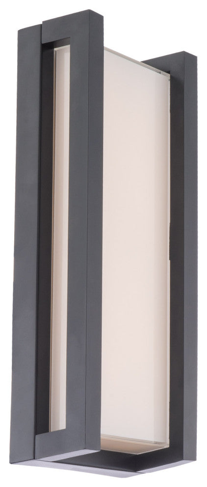 Axel LED Indoor and Outdoor Wall Light 3000K, Black, 14"