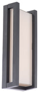 Axel LED Indoor and Outdoor Wall Light 3000K, Black, 14"