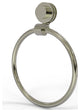 Venus Towel Ring With Dotted Accent, Polished Nickel