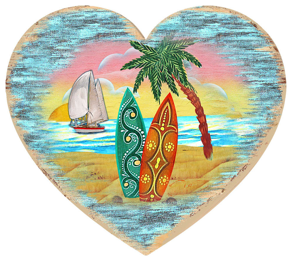 Coastal Heart Ornament