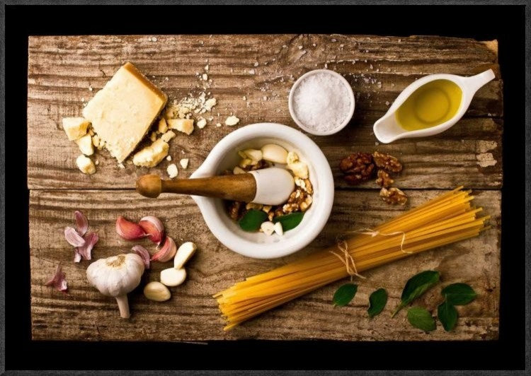 "Pesto" Framed Canvas Giclee by Luiz Laercio, 23x16"
