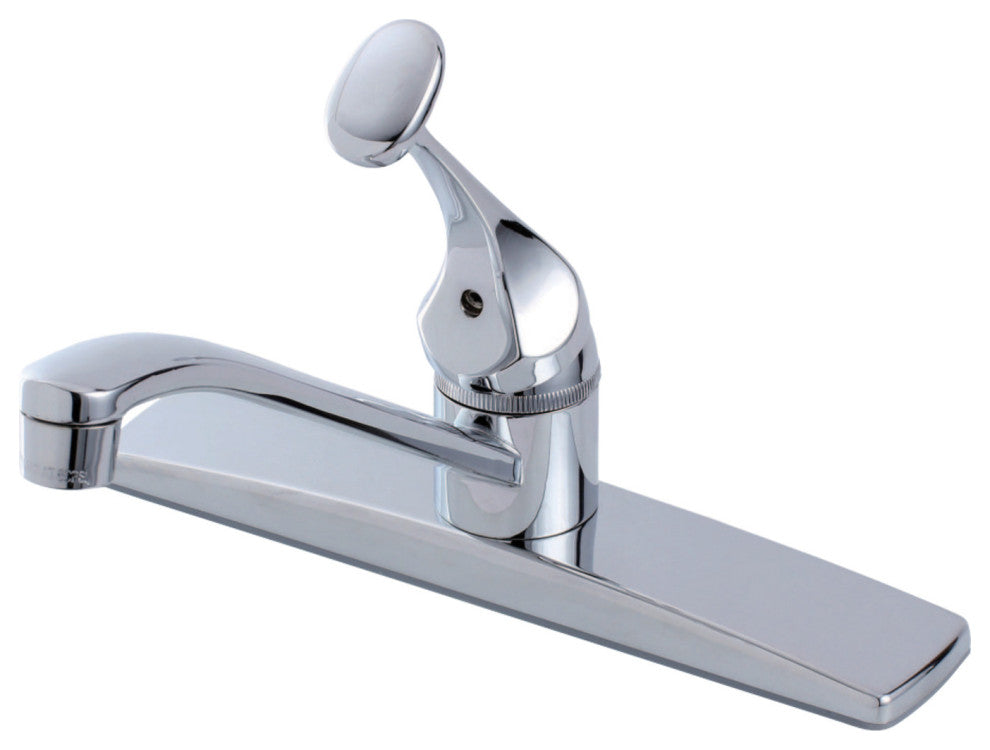 Kingston Brass Single-Handle 8" Centerset Kitchen Faucet, Polished Chrome