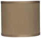 Classic Drum Faux Silk Lamp Shade, Taupe, 8"