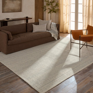 Jaipur Living Mere RNE03 Handmade Solid Ivory Area Rug, 8'6"x11'6"